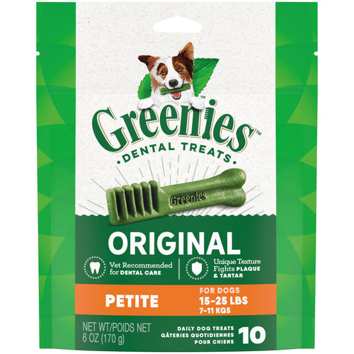 Greenies Original dental dog treats, Petite 6 oz